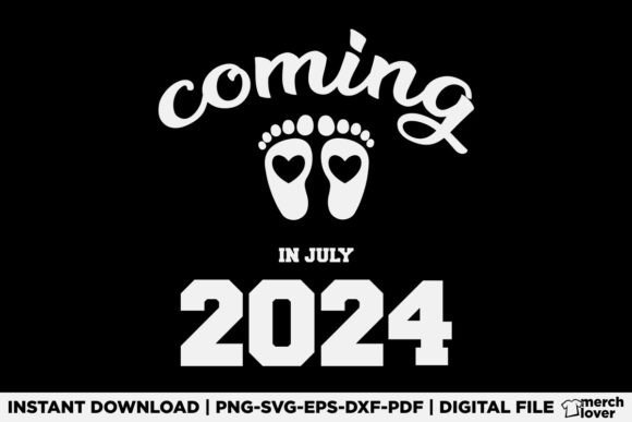 New Baby Coming in July 2024 Pregnancy Graphics