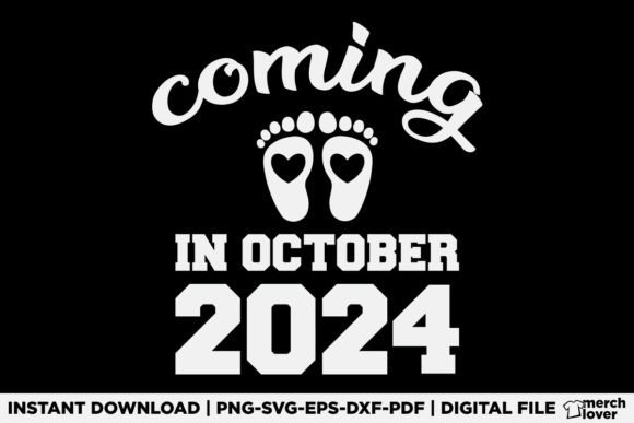 New Baby Coming in October 2024 T-Shirt Graphics