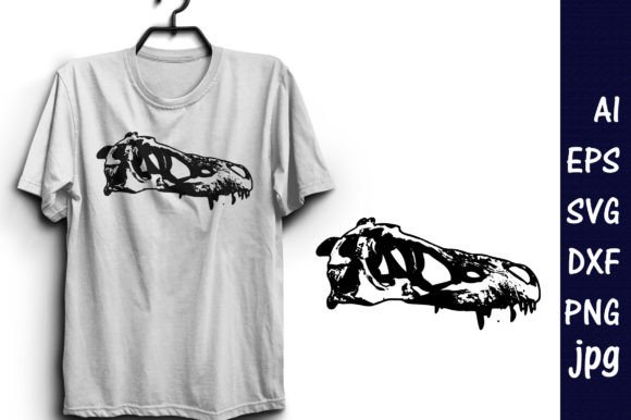 Tyrannosaurus Rex Skull: Graphics & T-Shirt Designs
